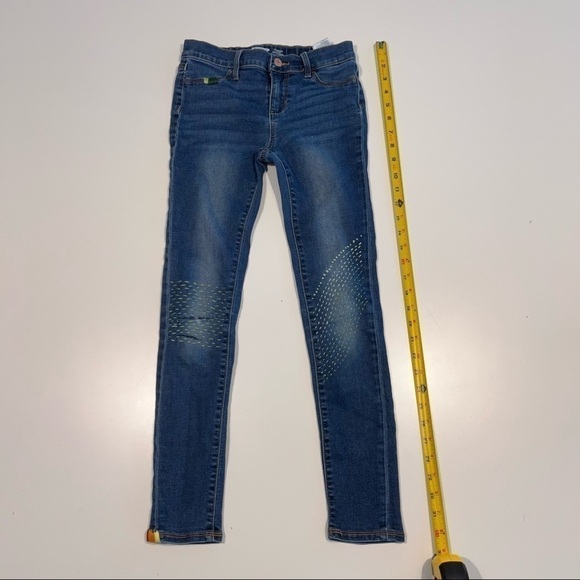 𝅺one of a kind Old Navy Rockstar Sashiko Jeans custom - Picture 13 of 16